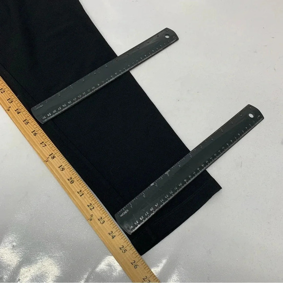 Eileen Fisher Pants Woman Medium   Black Pull On Stretch Viscose Nylon 26" - Picture 10 of 10